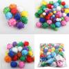 100pcs Tinsels Pompoms Shape Patches DIY Hairpin Creatively Accessories Clothing Bags Hair Barrettes Handmade Decoration