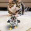 Автоматическая игрушка-кошка с машущими крыльями и чириканьем, активируемая игрушка-птичка для котят, интерактивные чирикающие игрушки-птички для кошек для дома