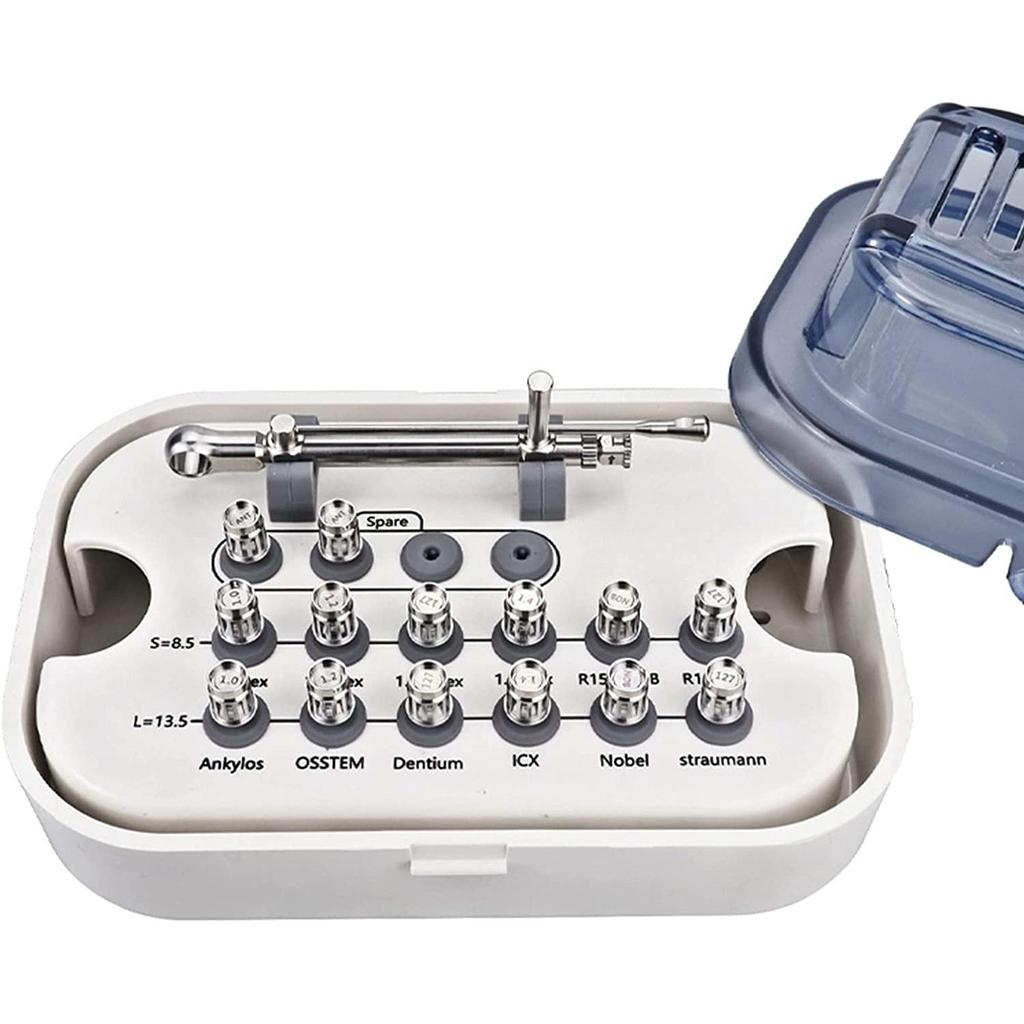 Niceden Стоматологическое оборудование Имплантологический динамометрический ключ / Лабораторный абатмент Набор для удаления винтов зубного имплантата Динамометрическая отвертка