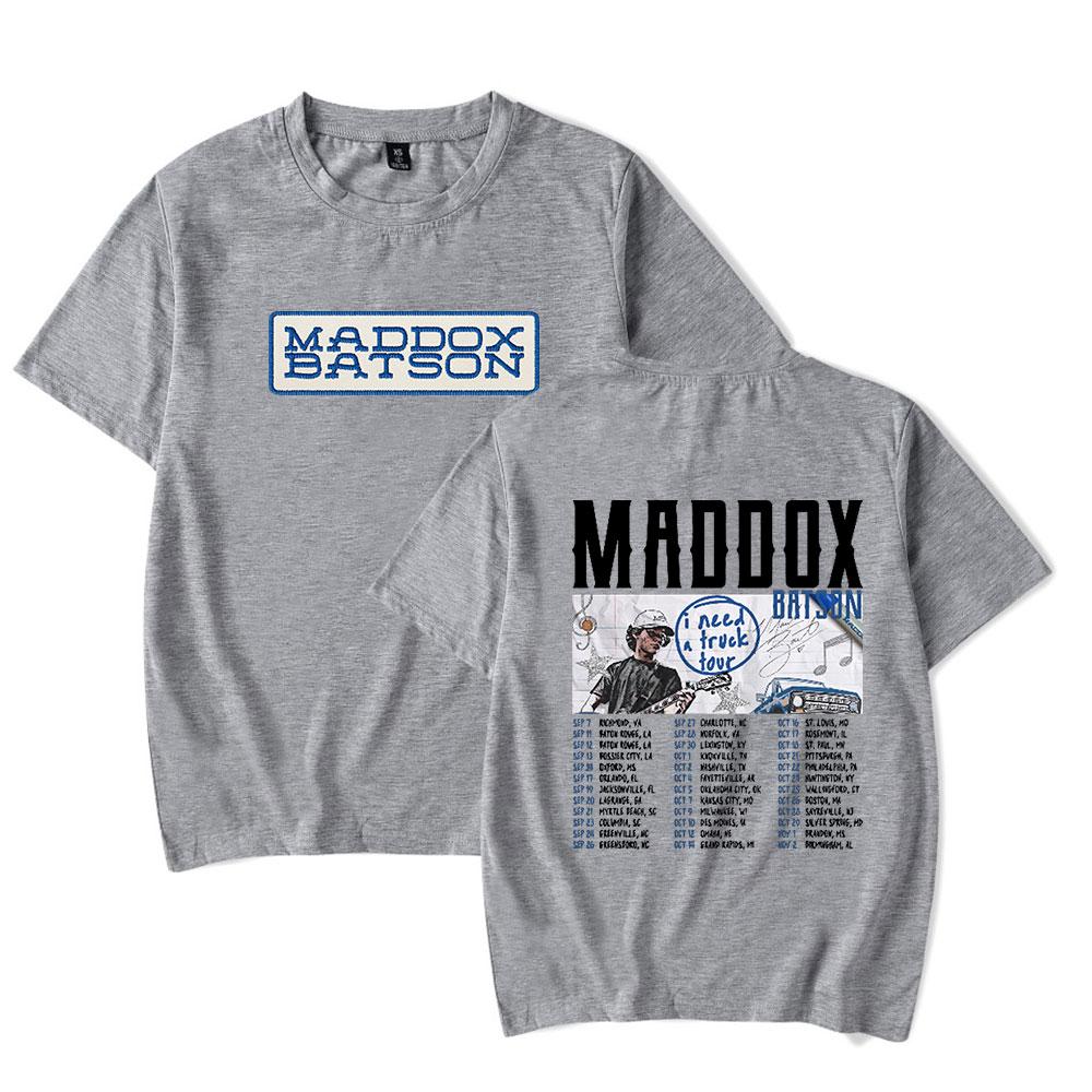 Футболка Maddox Batson Модная с принтом Мне Нужен Грузовик Тур Лето Харадзюку Мужские Футболки С коротким рукавом Мужская уличная одежда