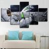 5 Pieces Abstract Space Astronaut Canvas Painting Landscape Posters and Prints Wall Picture Living Room Home Decor No Frame