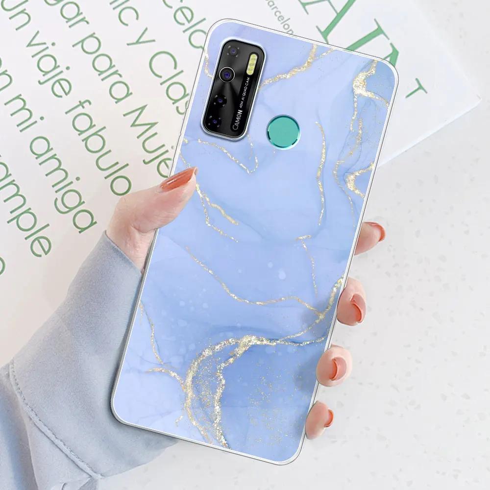 Чехол-бампер для Tecno Spark 5 Pro / Tecno Camon 15 Air / Camon15, прозрачный, из мягкого силикона TPU, или чехол для Tecno Spark 5