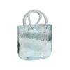 Glass Vase Transparent Hand Basket Living Room Flower Arrangement Creative Bag Fish Tank