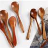 2 шт. деревянная посуда с надписями, оптовая продажа, маленькая деревянная ложка, японская ложка для меда, ложка для перемешивания кофе, ложка из цельного дерева