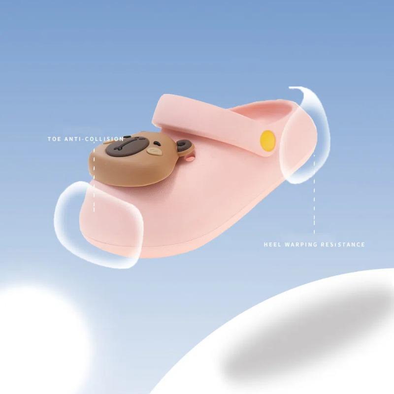 Детские тапочки Летние Мальчики Девочки Нескользящие Носимые Милые Детские Мультяшные Медвежьи Туфли Отверстия Оптовая Продажа Сандалии Для Малышей