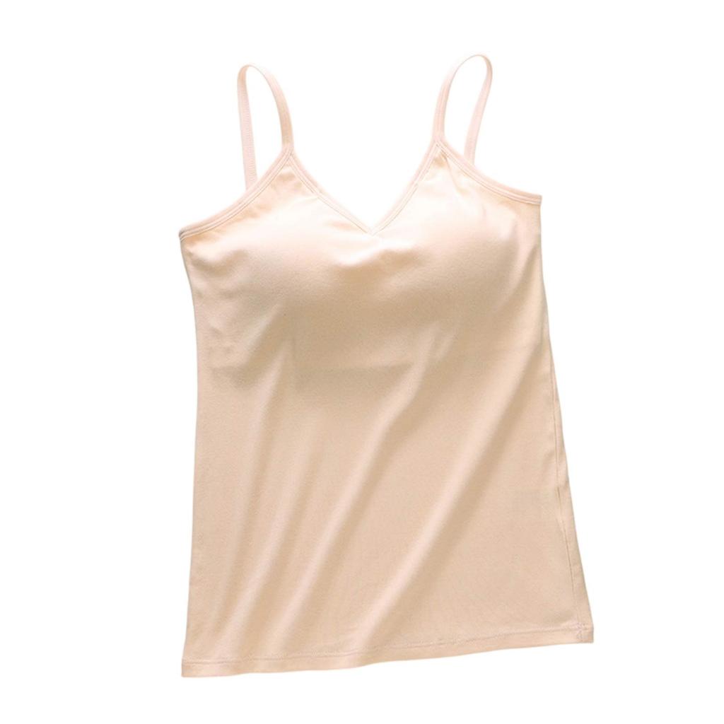 Женская майка-топ без рукавов, женская летняя цельная без стального кольца с нагрудной накладкой