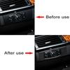 Carbon Fiber Headlight Switch Stickers For BMW X5 E70 X6 E71 2007-2014 Interior Accessoire Voiture Trim Car Cover Dropship New