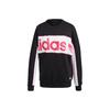 adidas Свитшот Originals Trefoil с большим логотипом, цветовые блоки, американский стиль, женский свитшот, черный FH7563