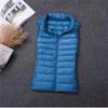 Autumn Winter Women's Down Jacket Women Vest Sleeveless Waistcoat Warm Lightweight Puffer Jacket Female Tops Outwear