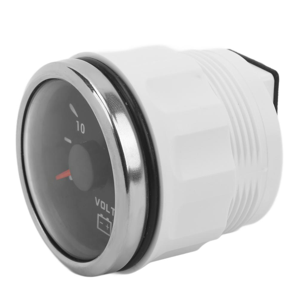 Морской вольтметр 52 мм 8–16 В Стрелочный 7 цветов подсветки IP67 Водонепроницаемый вольтметр для лодки, автодома, автомобиля 9–32 В