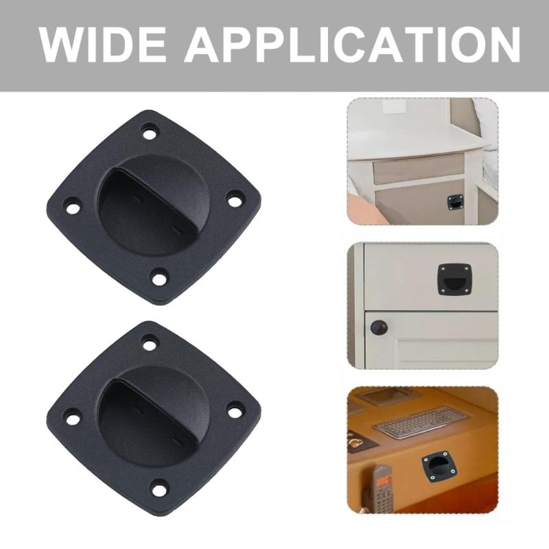 Pack Of 4 Marine Nylon Boat Hatches Pull Handles Corrosion Resistant Marine Hatches Lift Handles for Yachts & Sailboats