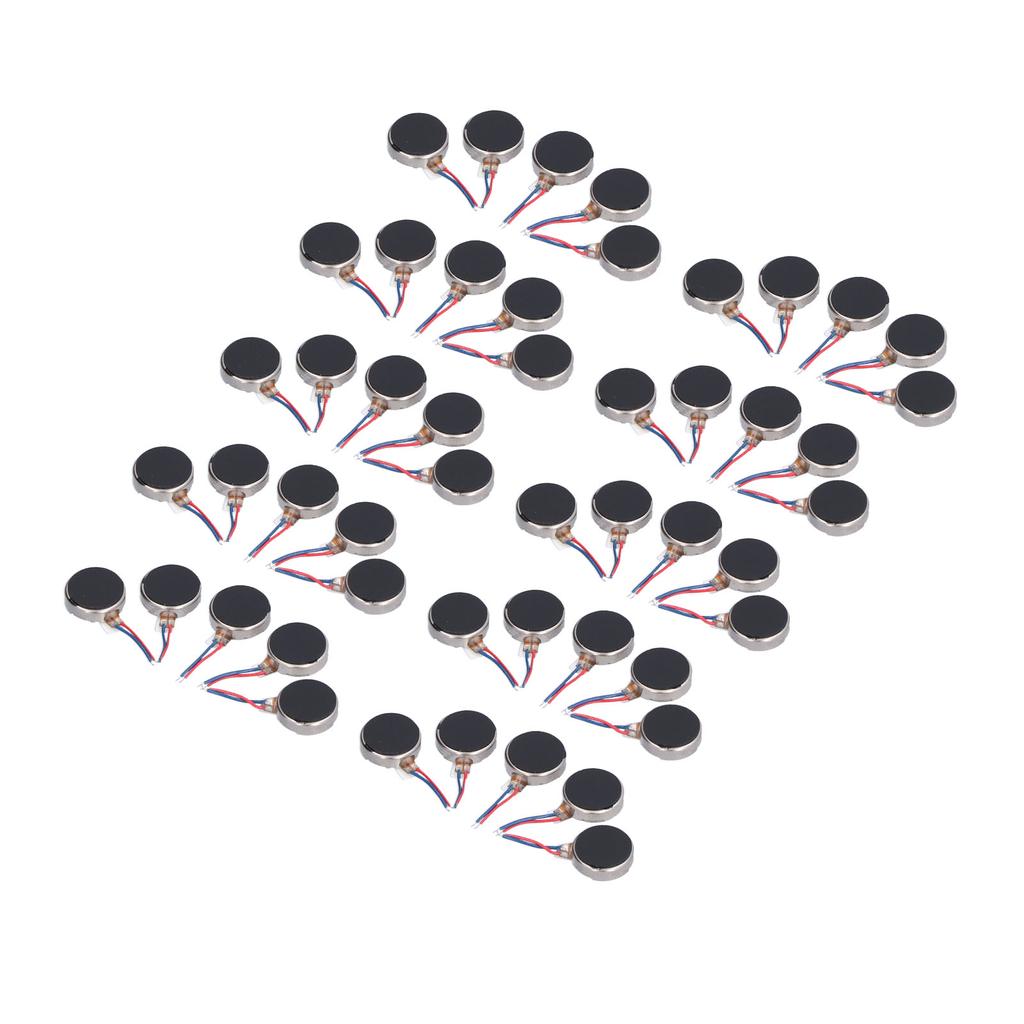 50Pcs Mini Vibration Motors DC 3V 10x2.7mm Anti Interference Small Lightweight Low Noise Micro Vibrating Motor