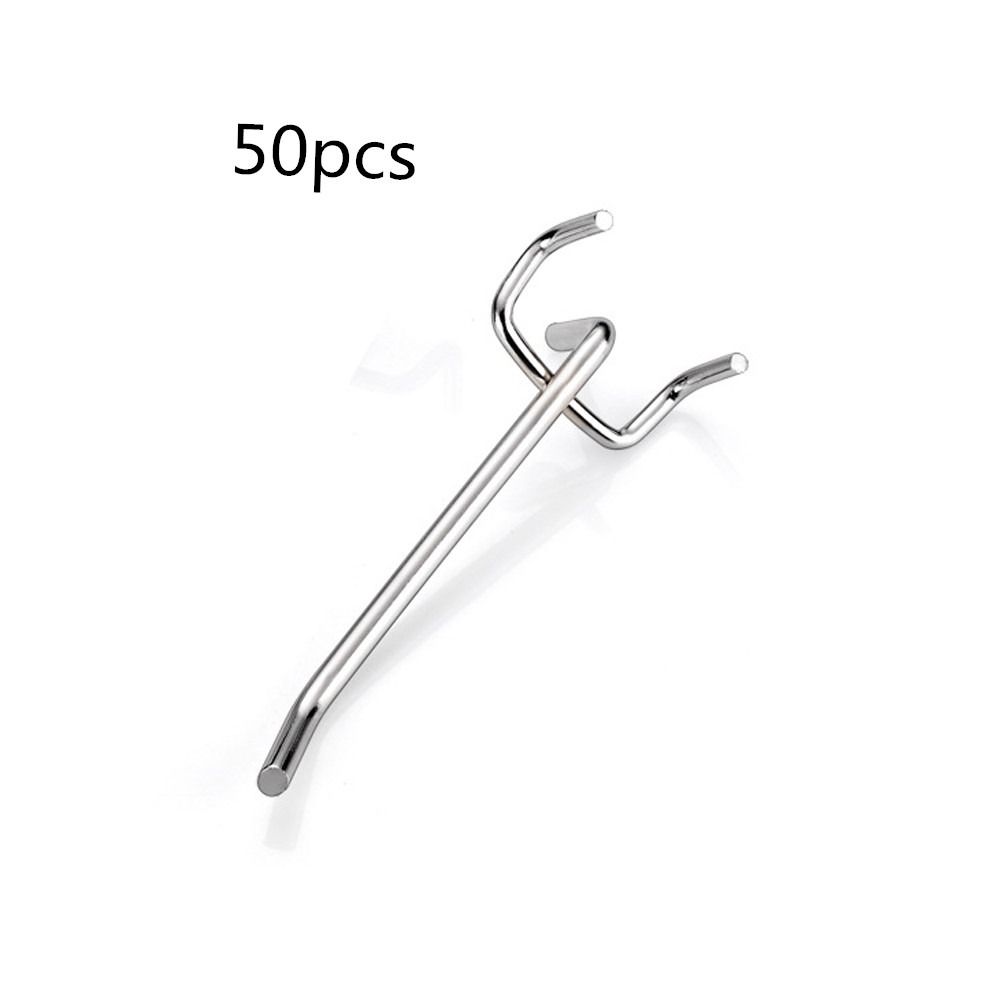 10pcs Perforated Panel Goods Shelf Holder Display Hooks Pegboard Hooks Retail Shop Peg Storage Racks