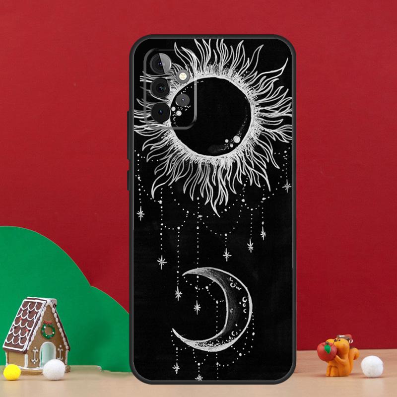 Черный Чехол Космос Звезды Астронавт Для Samsung Galaxy A56 A33 A13 A36 A23 A52 A32 A12 A54 A34 A14 A16 A53 A15 A35 A55 A17