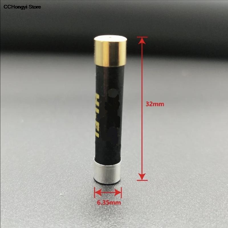 1PCS HIFI Fuse Gold Plated Silver Cap Nano CD Audio Amplifier Tube Amp Decoder Fuse 125mA-20A 5x20mm 6x32mm