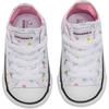 Converse Hello Kitty X Chuck Taylor All Star Модные Удобные Высокие Кроссовки для Ходьбы Детская Обувь Белая 764635C
