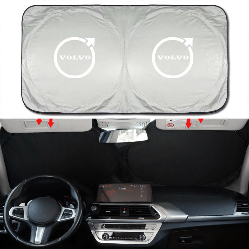 AAKA1 Car Sunshade Cover Windshield Sun Shade Visor Interior For Volvo XC90 V90 V60 XC60 V40 S80 S60 S90 C40 XC40 V70 XC70 C30 C70