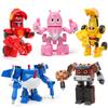 Korea Larva Transformation Toys Action Figures Vehile Deformation Robot Yellow Hilarious Worm Funny Cartoons for Kids Mecha Mode