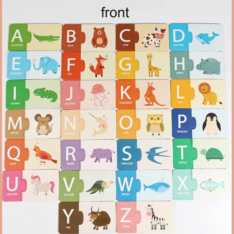 Бумажная головоломка на сопоставление чисел Когнитивная английская буква 1-20 Цифровое просвещение Математические развивающие игрушки для детей
