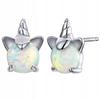 925 Unicorn Earrings Unicorn Box Colorful Pearl