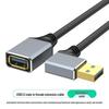 Алюминиевый USB 3.0 удлинитель, папа-мама, для ноутбука, клавиатуры, мыши и флеш-накопителя