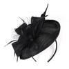 Women Flower Wedding Tea Party Mesh Hair Band Evening Party Fascinator Hat