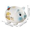 Ceramic Piggy Money Bank Good Luck Golden Beans Container Pig Coins Saving Box  Home Decor