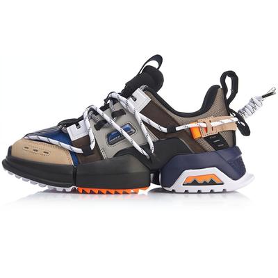 Li Ning Pangu 2019 New York Fashion Week амортизирующие нескользящие низкие повседневные туфли женские повседневные туфли черные AGLP088-5