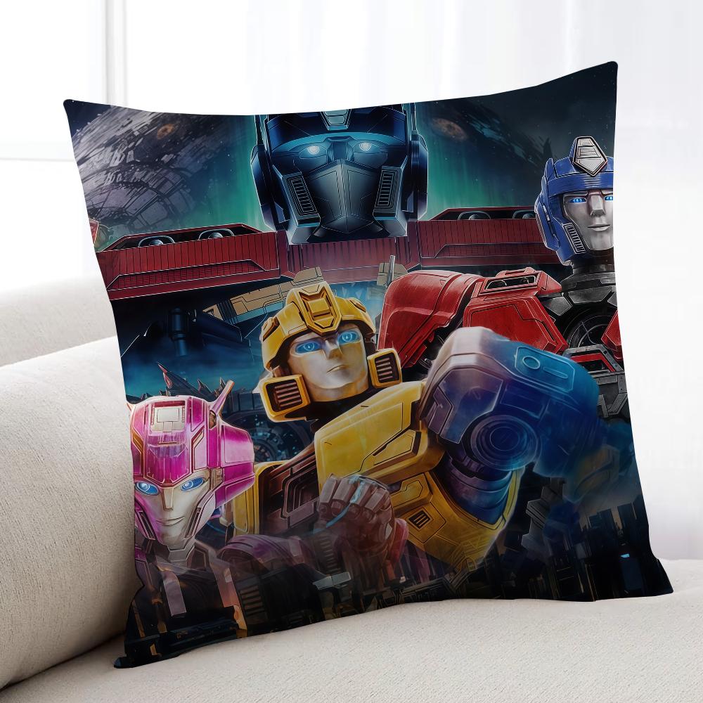 TTransformersES OOne Cartoon cushion cover Home Bedding Sofa living Room pillowcase Simple Soft Skin Cushion Cover Party Gift