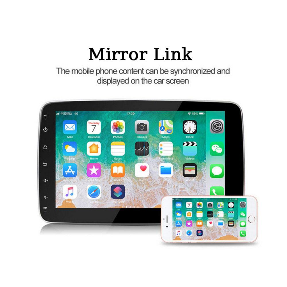 Reakosound Android 11 Универсальный автомобильный радиоприемник 1 Din 9-дюймовый поворотный на 360 градусов CarPlay GPS Bluetooth-плеер Видео Автомобильный мультимедийный плеер