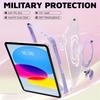 For iPad A16 11th 10 10th Generation Case Metal Stand Tablet Cover iPad Air 7 6 5 5th 4 4th 10.9 Pro 11 Pencil Holder Funda