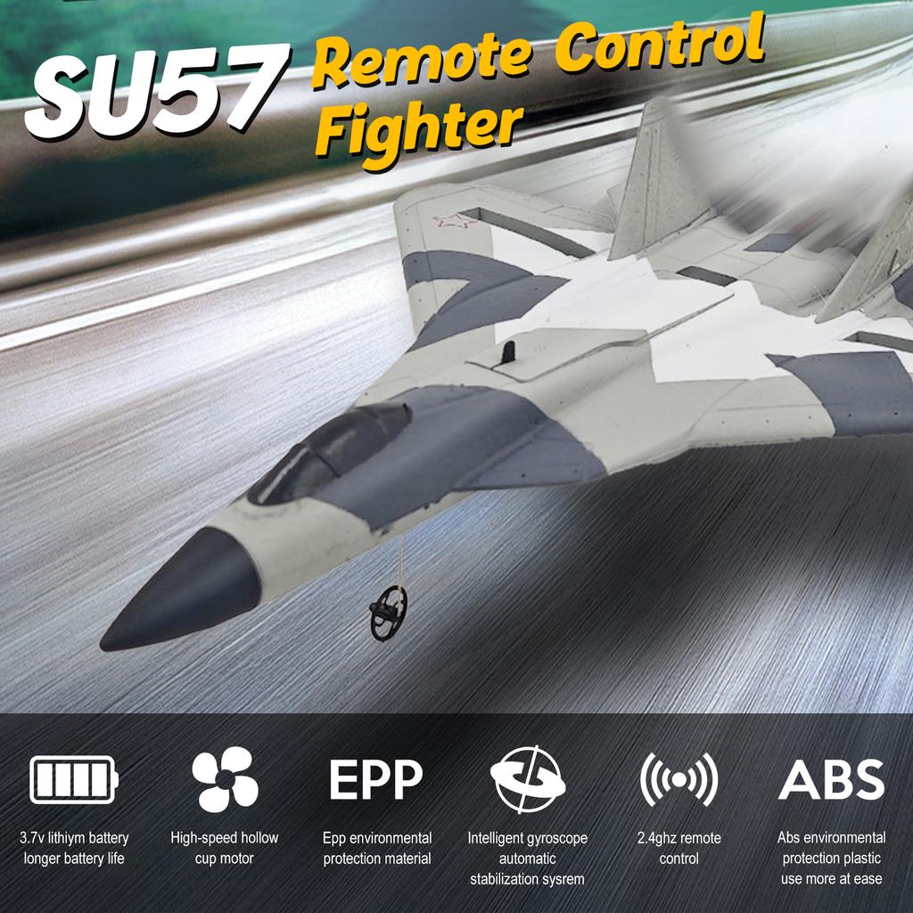 Remote Control Airplane, 2.4GHz Electric Foam Fighter Fixed Wing Aircraft, 2 Channel Toy Plane Gifts for Beginners Kids