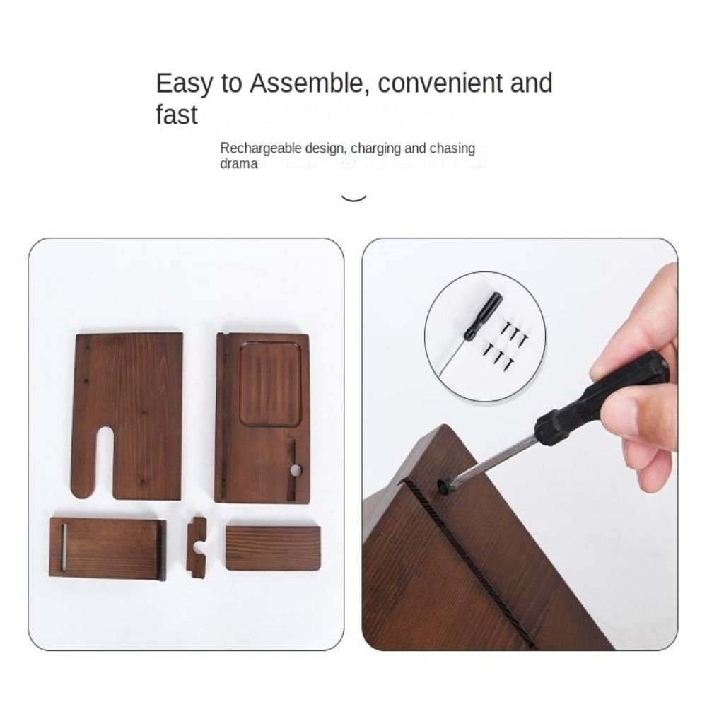 Durable Wooden Phone Holder Charming Wallet Stand 2024 Desktop Charging Stand Vestibule
