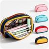 Large Capacity Pen Bag Double Layer Stationery Storage Bag Portable Pencil Case  Student