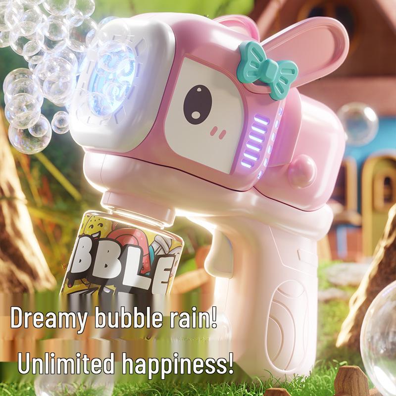 Kids' Multi-Hole Automatic Bubble Gun – Handheld Blower for Outdoor Fun