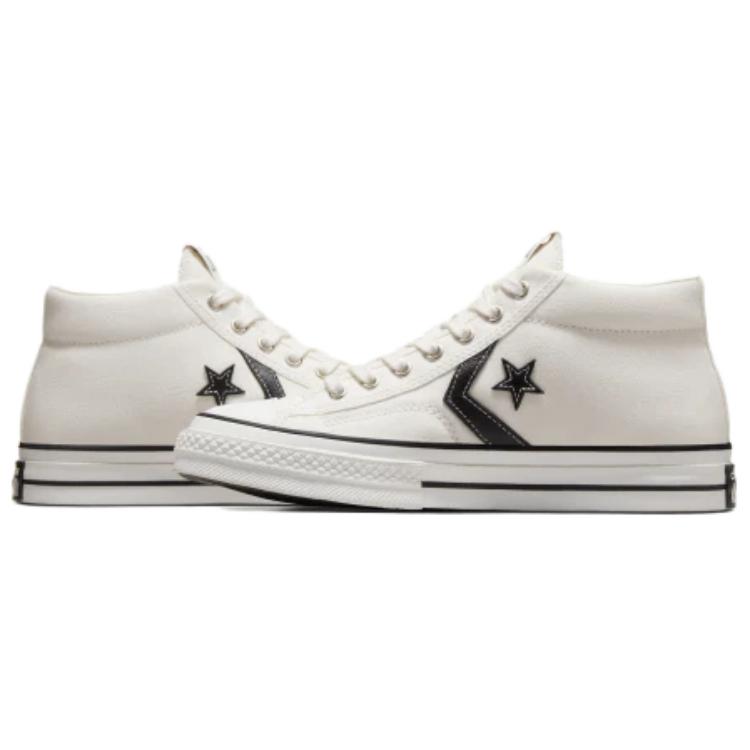 Converse Star Players 76 Egret Black White Unisex Sneakers Vintage-White A07195C