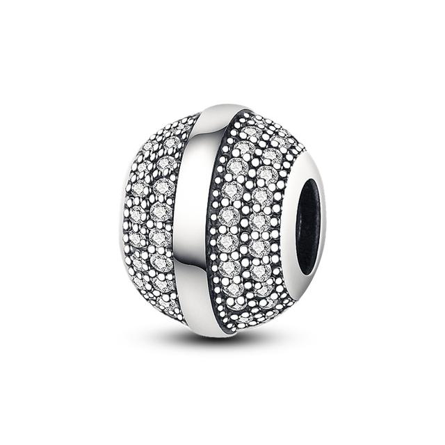 925 Серебряный Цвет Звезда Луна Сердце Защитная Цепочка Cz Бусины Угол Крыло Подвеска Подходит Подвески Браслет Diy Женщины Оригинальные Ювелирные Изделия