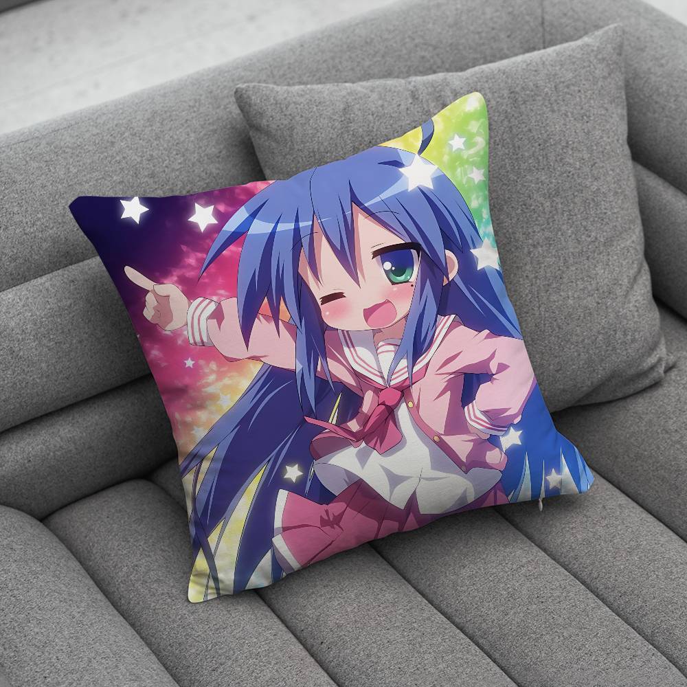 Konata Izumi LLucky SStar Pillow Case Pillowcase Home Sofa Cushions Car Cushions Pillowcover Office Pillowshell Pillow