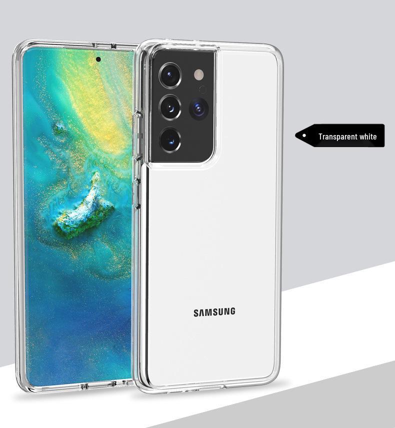 Прозрачный чехол Samsung S23 Terminator S24, Жесткая противоударная крышка для Note20Ultra A14/33/53 - Европейский и американский дизайн