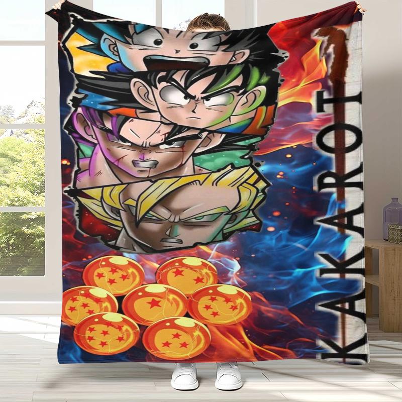 Аниме D-Dragon Ball Игра Мультфильм Фланелевое Одеяло, Ультра Мягкое Теплое Плюшевое Покрывало для Дома Спальни Кровати Дивана Офиса Кемпинга