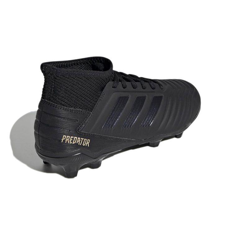 adidas Футбольные бутсы Predator 19.3, износостойкие, средней высоты, цвет: Обсидианово-черный, Детские G25794