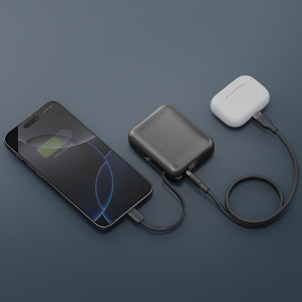 PowerBank Energea Integra Mini 35 10000mAh USB-C cable PD35W gray