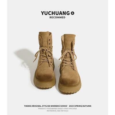 Ретро ботинки Мартина с откидным верхом, женские ботинки из коровьего кашемира на толстой подошве с внутренней танкеткой, женские короткие ботинки, обувь для походов на открытом воздухе