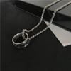Eif Dock Punk Vintage Metal Lucky Ring Ожерелье Личность Готический Многослойная Цепочка Кулон Ожерелье Женщины Мужчины Ювелирные Изделия