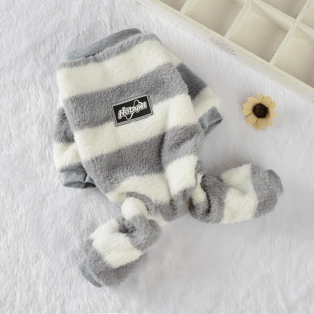 Зимний теплый пуловер, одежда для собак, милое уютное плюшевое пальто с короткими рукавами и четырьмя лапами для щенка, осенняя куртка с котенком