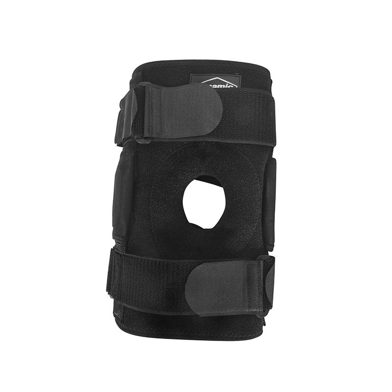 Black Open Patella Joint Neoprene Adjustable Hinged Sports Knee Brace for Relieve Joint Ligament and Arthritis Pain