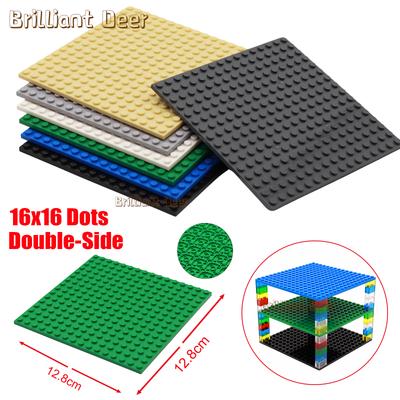 4 шт. Двусторонние Классические Базовые Пластины 16x16 Точек Строительные Блоки Кирпичи Базовые Пластины Diy Moc Строительные Блоки Городские Строительные Игрушки