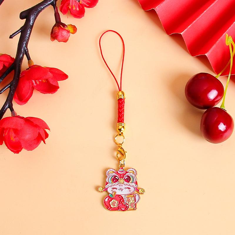 Милый мультфильм китайский Новый год зодиак змея брелок год змеи счастливый брелок подвески сумка подвеска украшение подарки