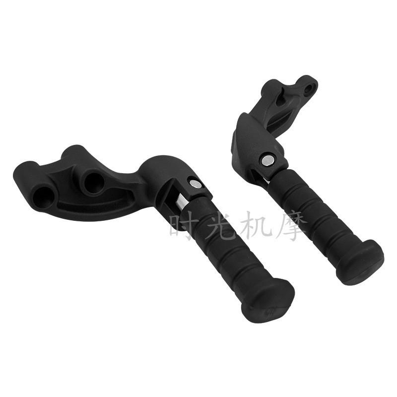 Passenger Footrest Assembly Indian Scout Bobber - Black Metal Rear Foot Pegs
