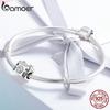 BAMOER Original 925 Sterling Silver Sentimental Snapshots Camera Charm Fit Bracelet Necklace Black Enamel DIY Jewelry SCC516